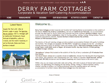 Tablet Screenshot of derryfarmcottages.com